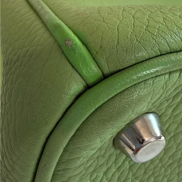 Dior Green Pebbled Leather Medium Issime Shopper Tote with Detachable Pouch - Picture 7 of 10